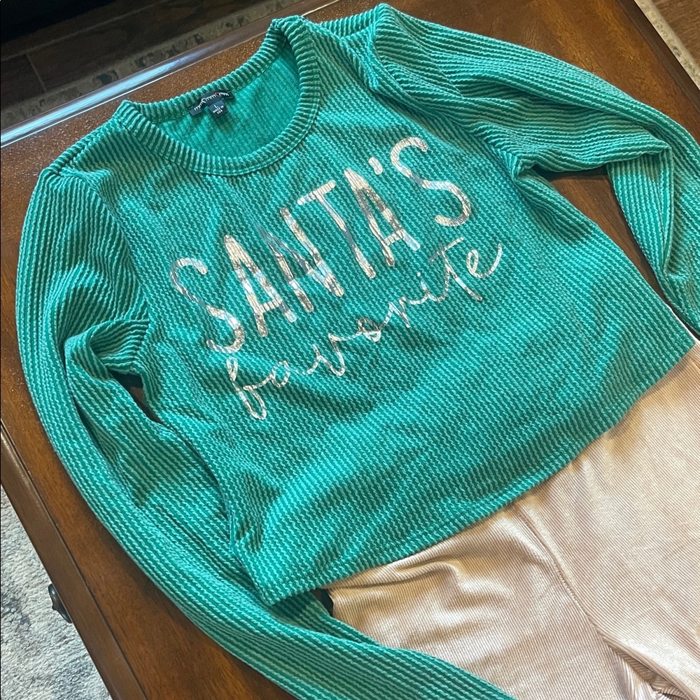 Green Women's Sweater - Santa's Favorite